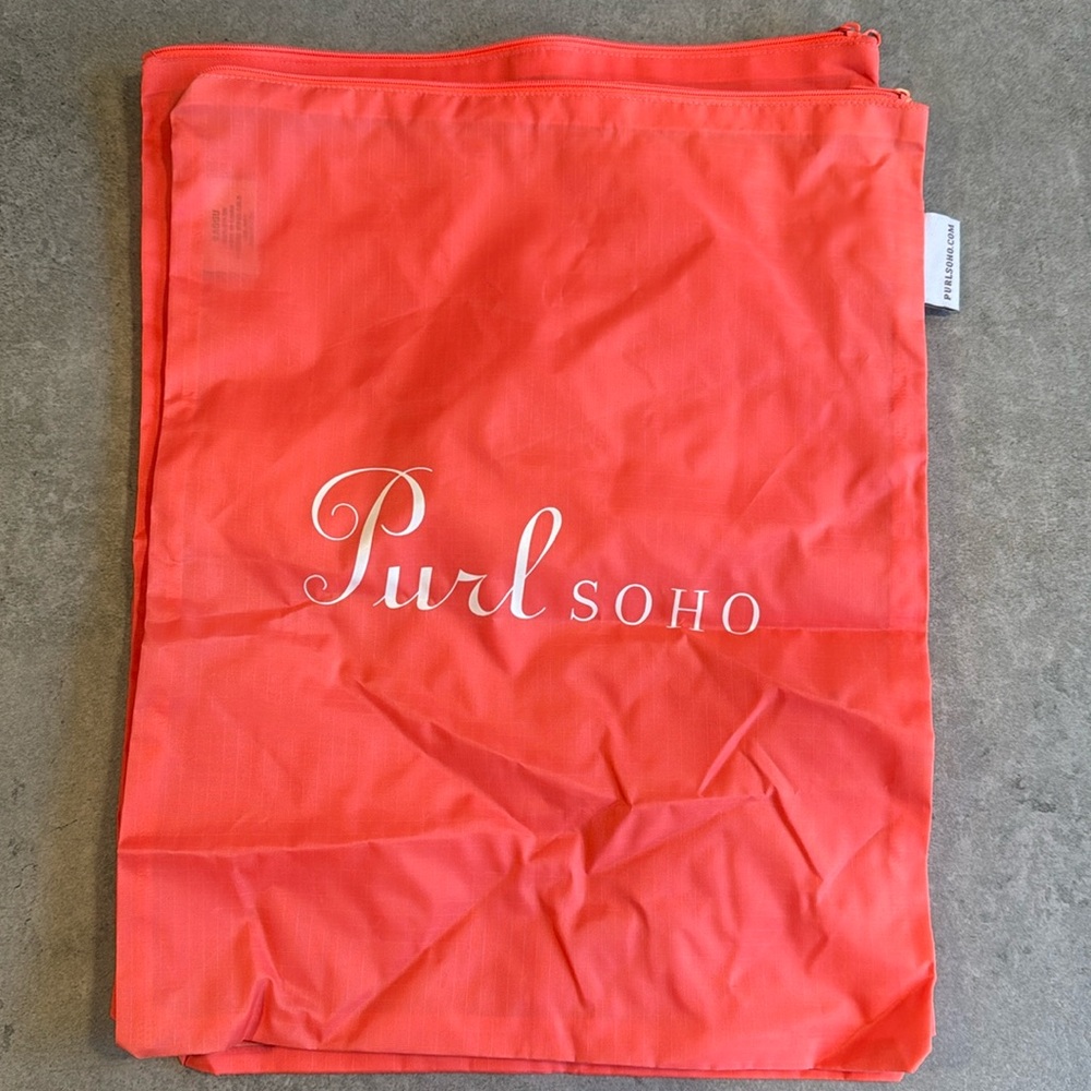 Purl Soho Zippered Project Bag - Orange